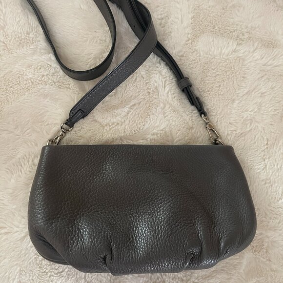 Marc by Marc Jacobs Classic Q Percy Crossbody Gray Pebbles Leather Bag Small - Picture 4 of 13